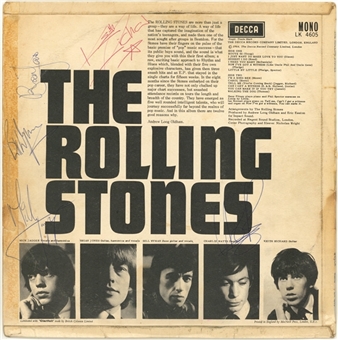 The Rolling Stones Vintage Signed First Album Cover Album Signed By Original Band- Jagger, Jones, Wyman, Watts and Richards (JSA)